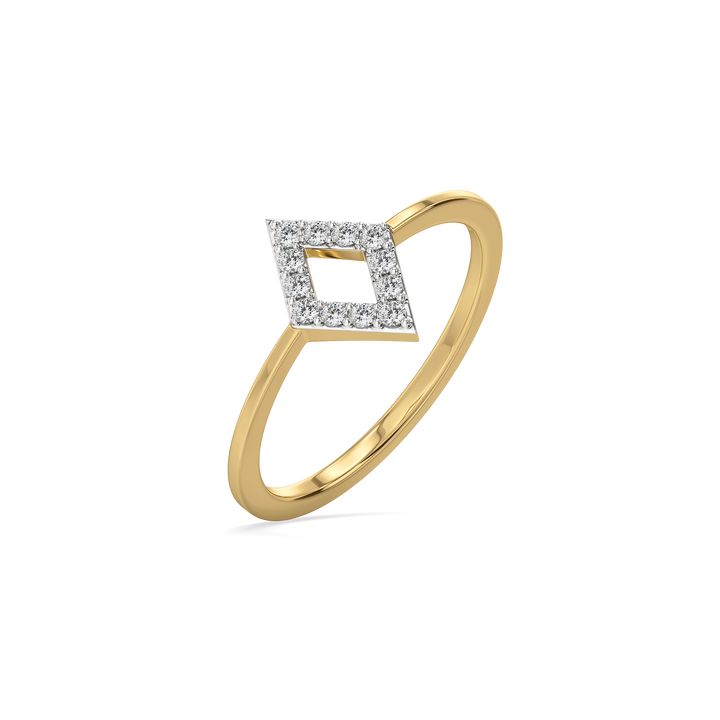 Crystal Line - Pure Gold Lab Diamond Ring