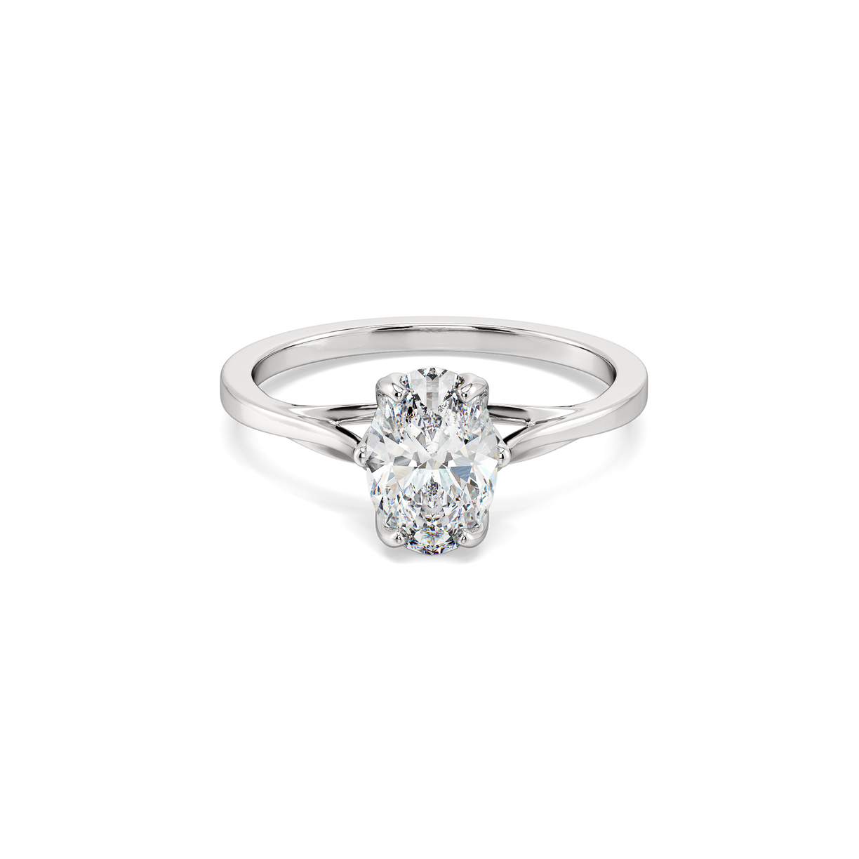 Timeless Oval - Pure Gold Lab Diamond Ring