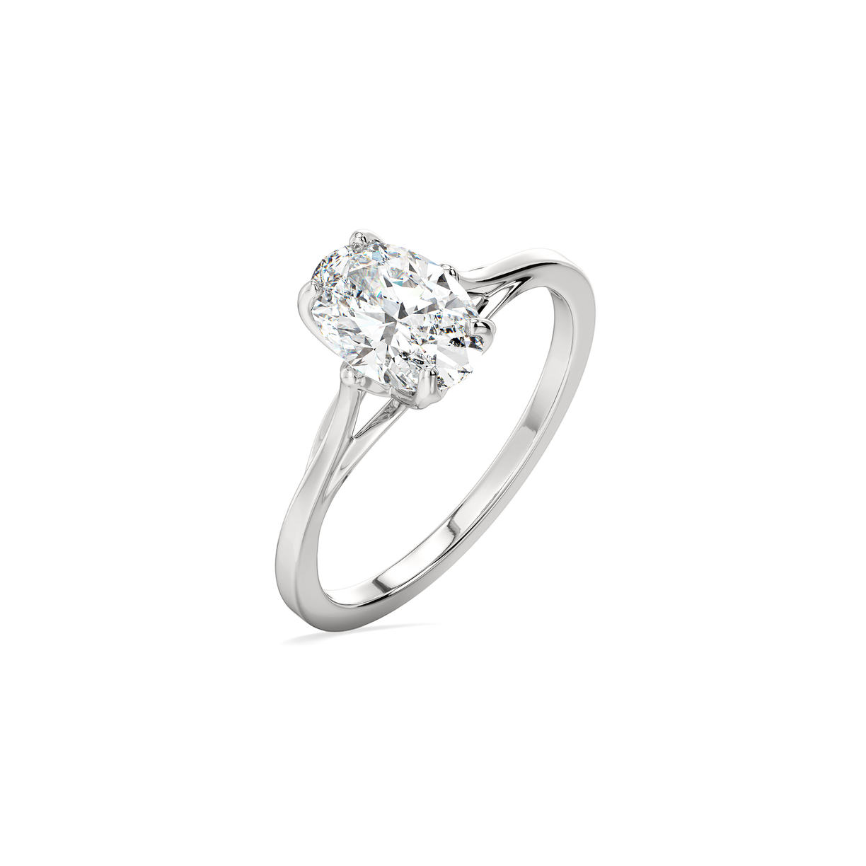 Timeless Oval - Pure Gold Lab Diamond Ring