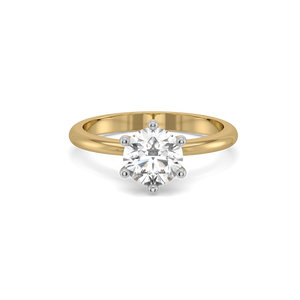 Purely One Solitaire - Pure Gold Lab Diamond Ring