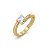 Lukson Tender Glow Solitaire Pure Gold Lab Grown Diamond Ring