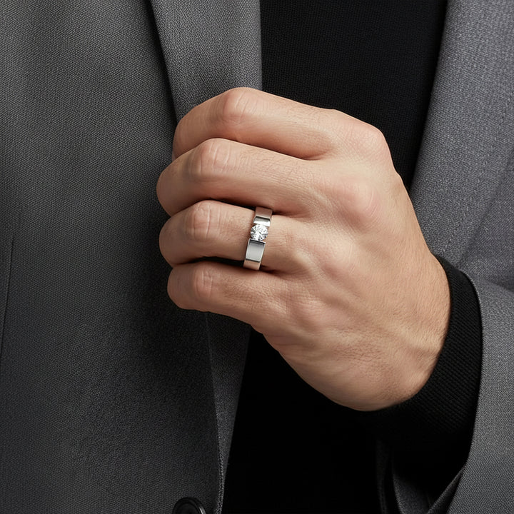 Sol Band - Lab Diamond Men's Ring