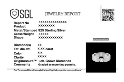 Sol Band - Lab Diamond Men's Ring