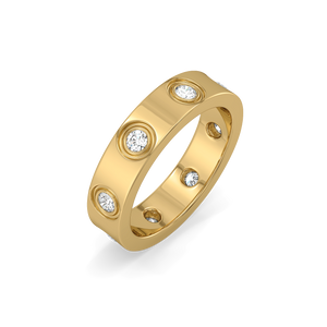 Solar Band - Lab Diamond Men's Ring