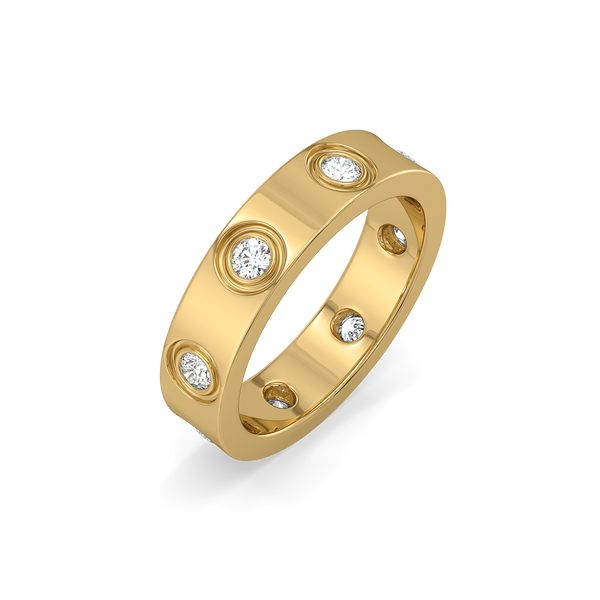 Solar Band - Lab Diamond Men's Ring