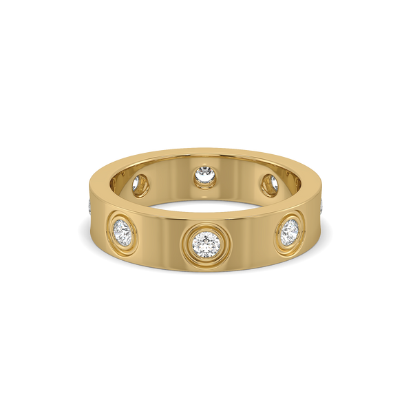 Solar Band - Lab Diamond Men's Ring