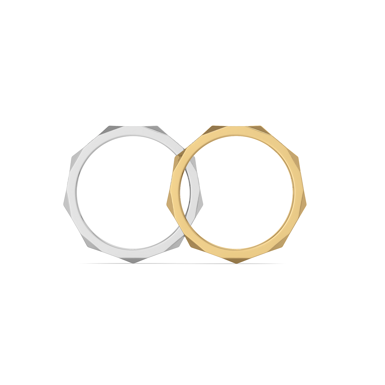 Parallel Forms - Lab Diamond Men's Stackable Ring