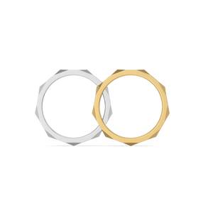 Parallel Forms - Lab Diamond Men's Stackable Ring