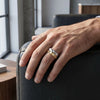 Parallel Forms - Lab Diamond Men's Stackable Ring
