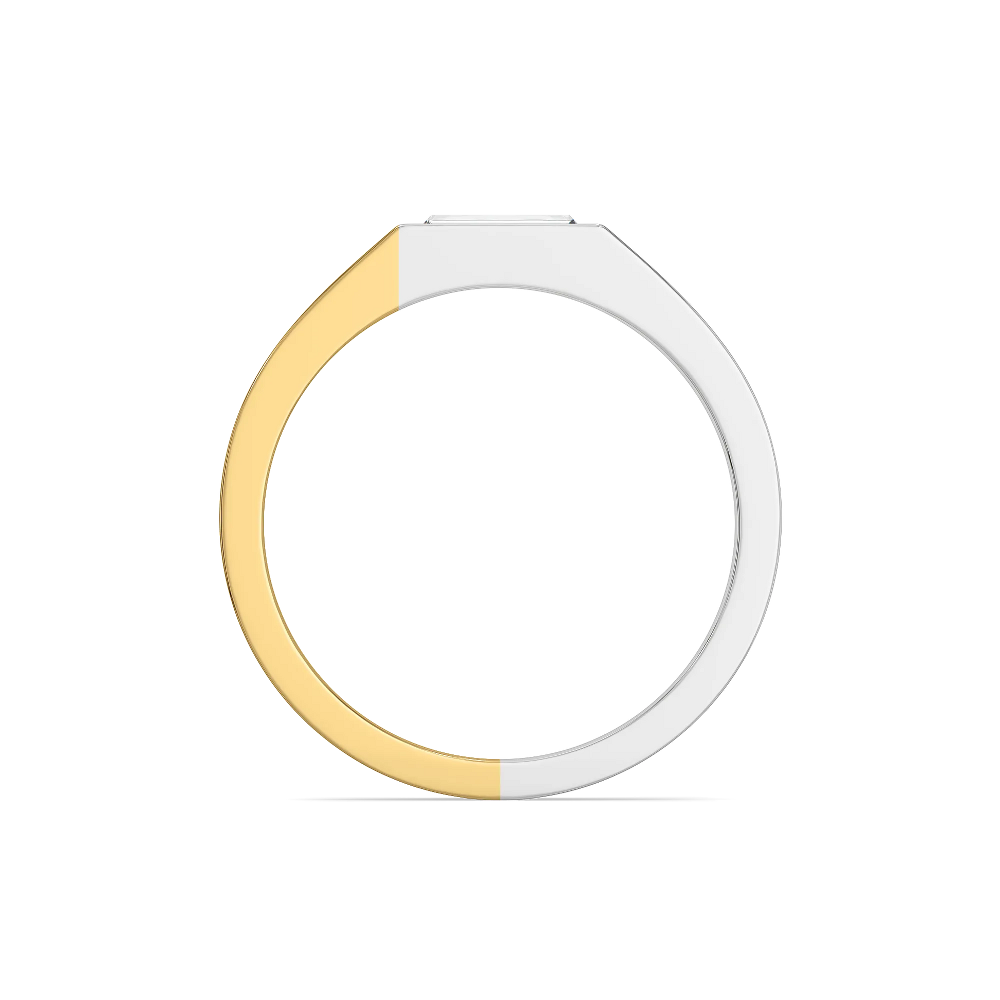 Divided Emerald - Lab Diamond Men's Ring