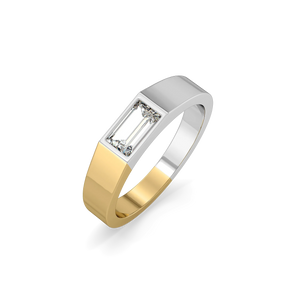 Divided Emerald - Lab Diamond Men's Ring