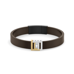 Cross Axis - Lab Diamond Men's Bracelet