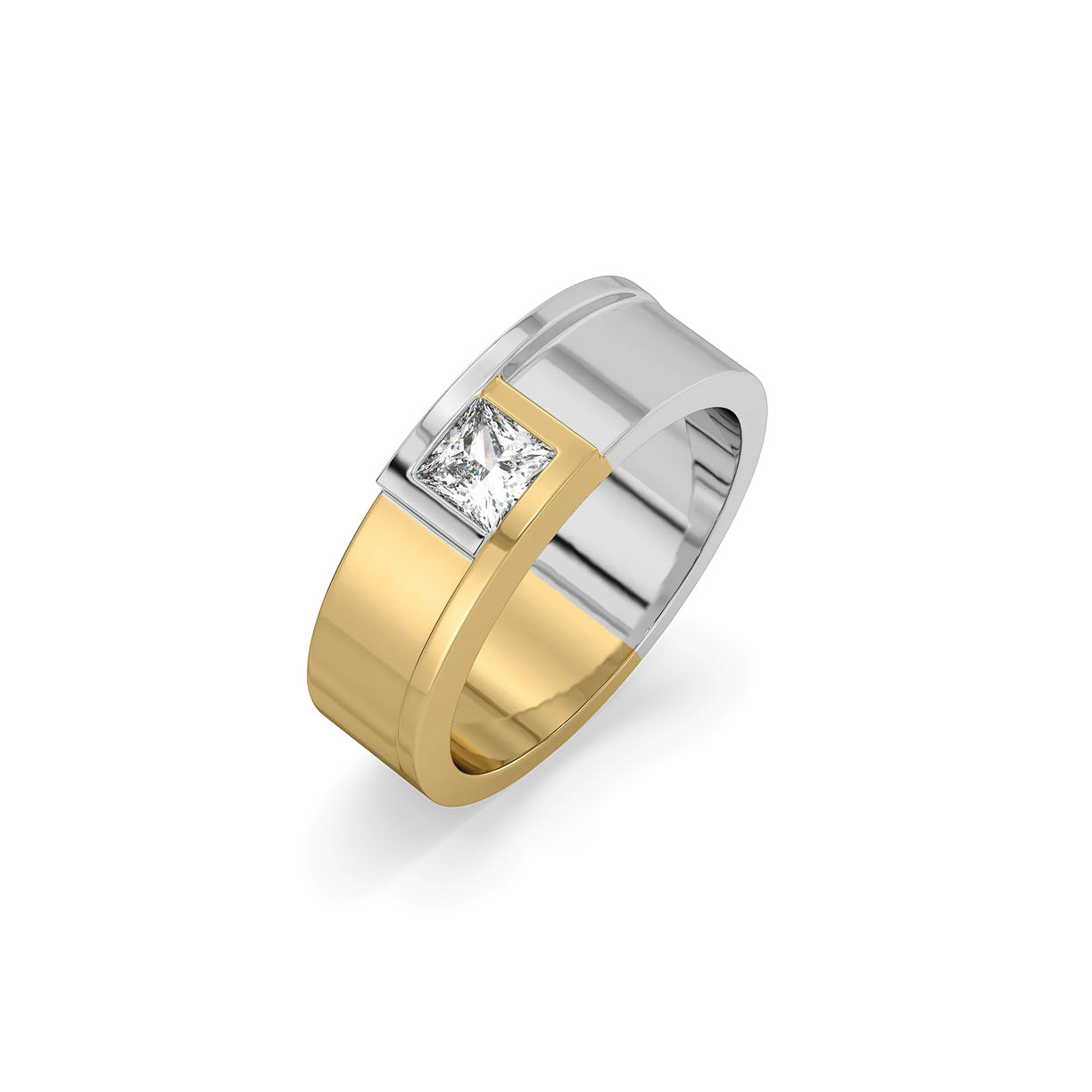 Cross Axis - Lab Diamond Men's Ring