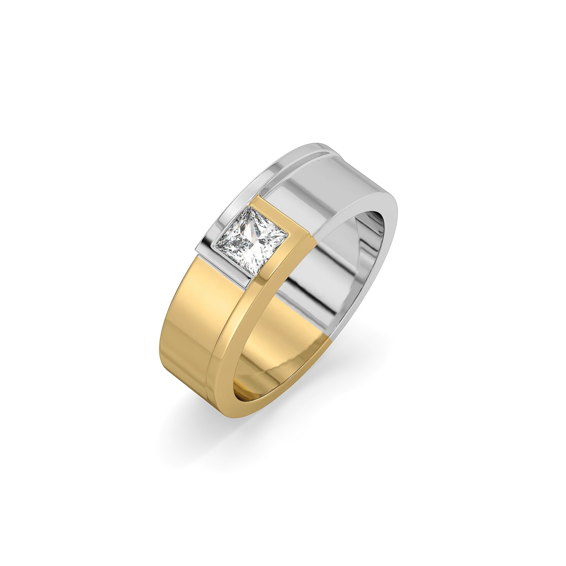 Cross Axis - Lab Diamond Men's Ring