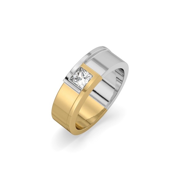 Cross Axis - Lab Diamond Men's Ring