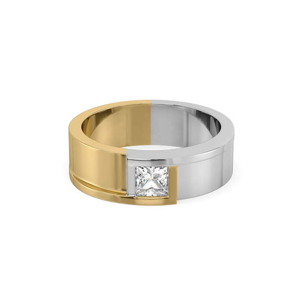 Cross Axis - Lab Diamond Men's Ring