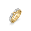 Curved Crest - Lab Diamond Men's Ring