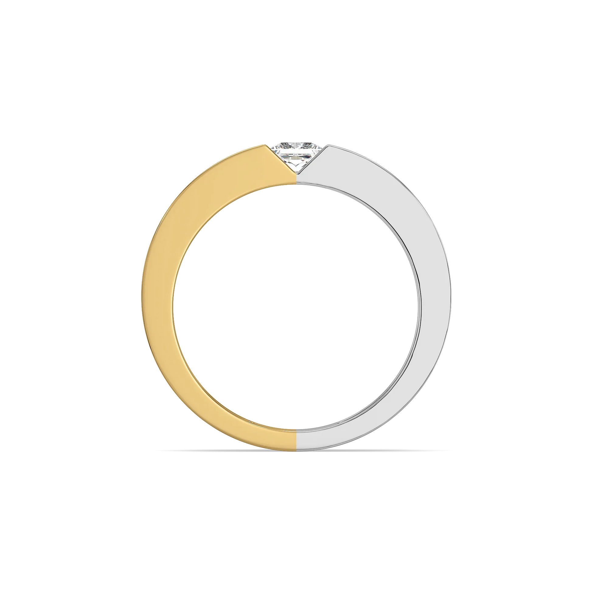 Split V Axis - Lab Diamond Men's Ring