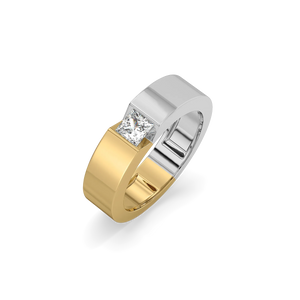 Split V Axis - Lab Diamond Men's Ring