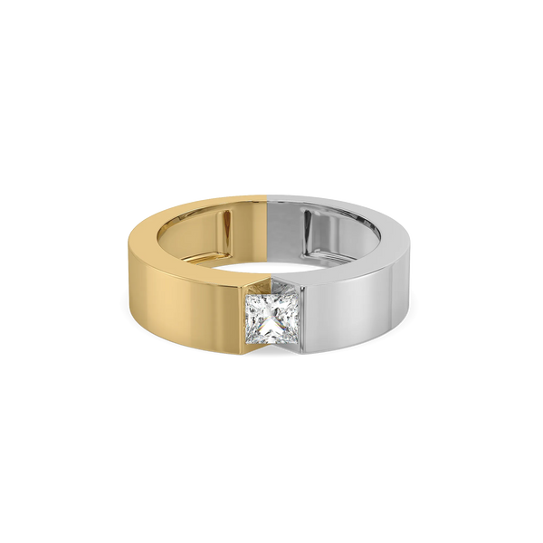 Split V Axis - Lab Diamond Men's Ring