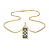 Chessboard Lab Diamond Men's Pendant