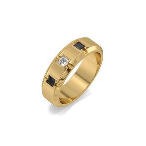 Chessboard Lab Diamond Men's Ring