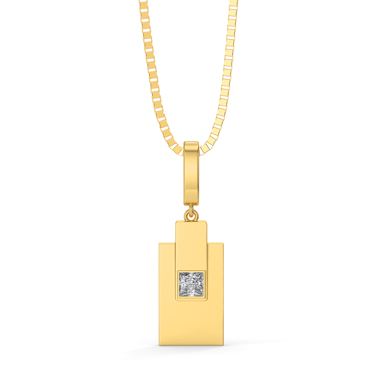 Built in Layers - Lab Diamond Men's Pendant