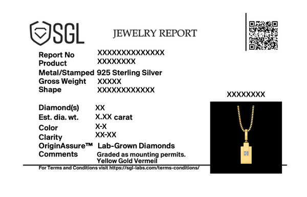 Built in Layers - Lab Diamond Men's Pendant