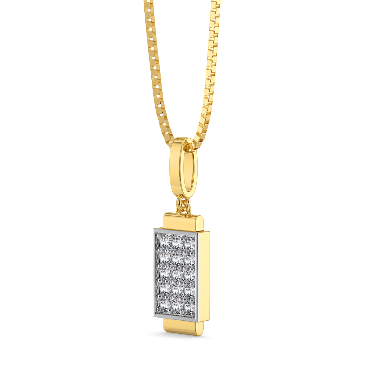 Solid Glint - Lab Diamond Men's Pendant