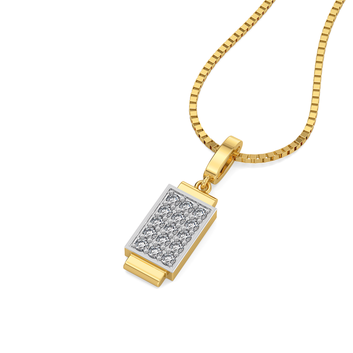 Solid Glint - Lab Diamond Men's Pendant