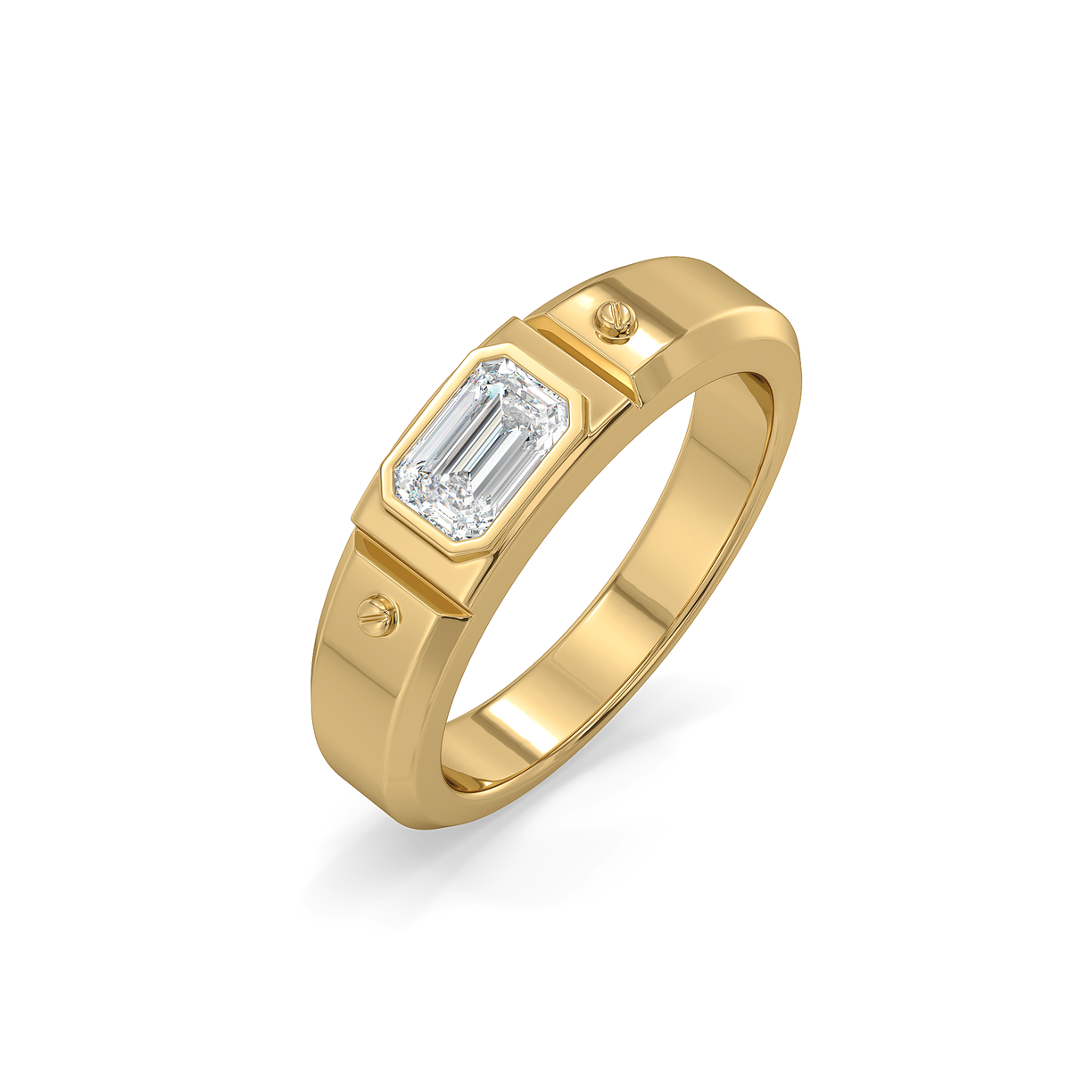 Modern Edge - Lab Diamond Men's Ring