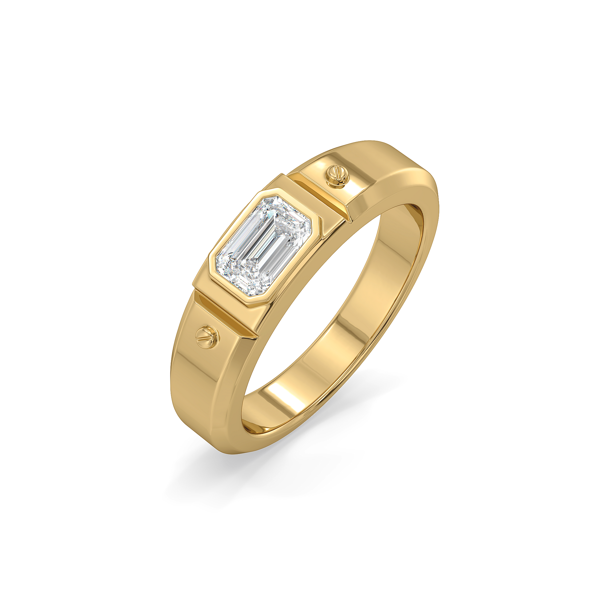 Modern Edge - Lab Diamond Men's Ring