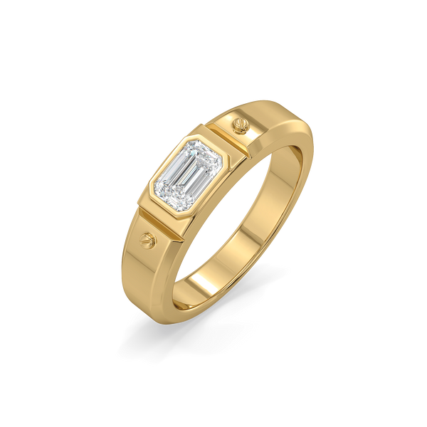 Modern Edge - Lab Diamond Men's Ring
