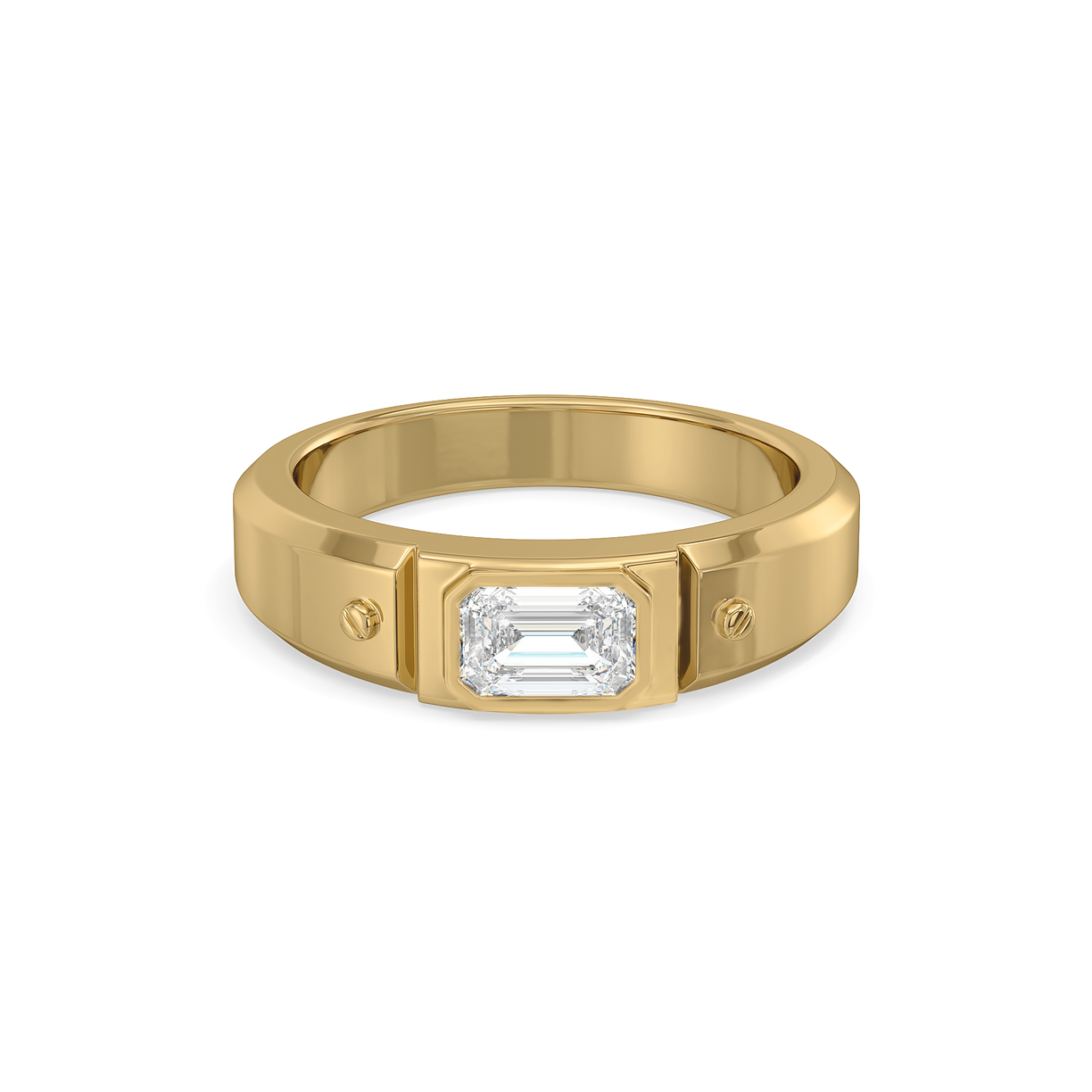 Modern Edge - Lab Diamond Men's Ring