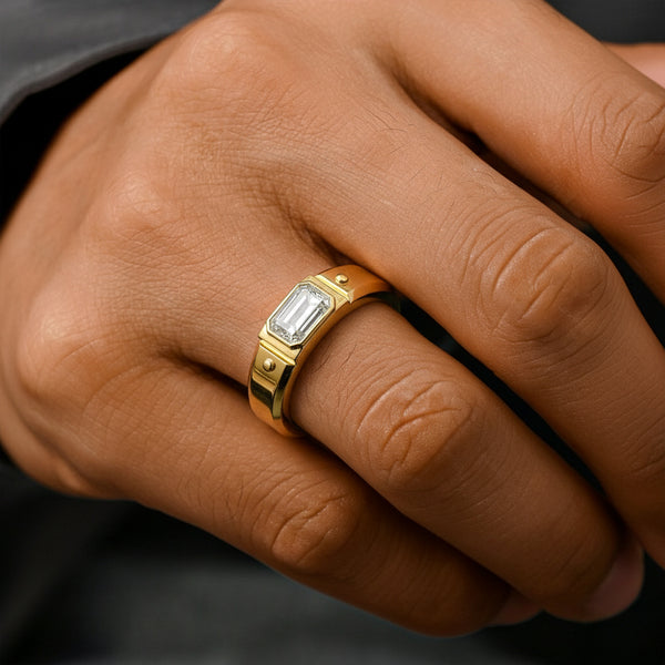 Modern Edge - Lab Diamond Men's Ring