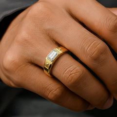 Modern Edge - Lab Diamond Men's Ring