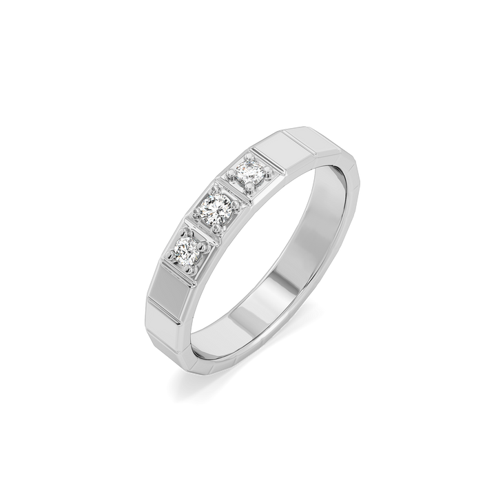 Triad Band - Lab Diamond Men's Ring