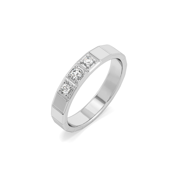 Triad Band - Lab Diamond Men's Ring