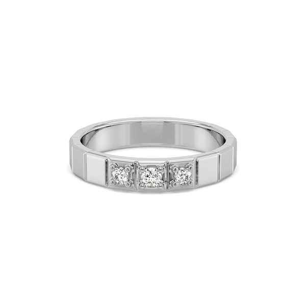 Triad Band - Lab Diamond Men's Ring
