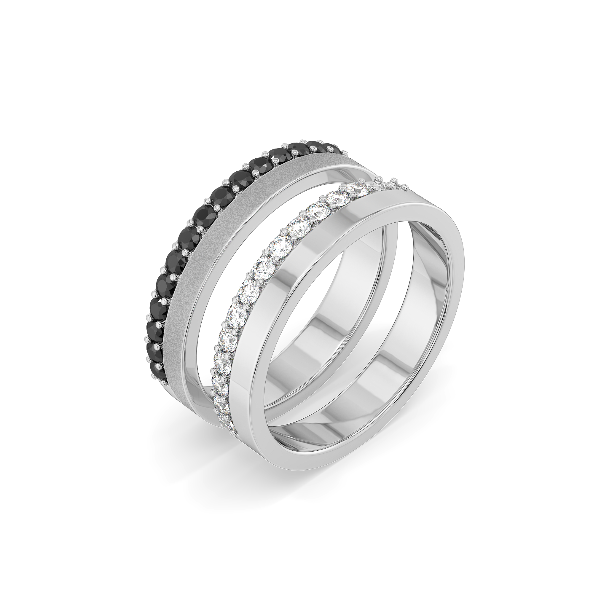 Eclipse Stackable Band - Lab Diamond Men's Ring