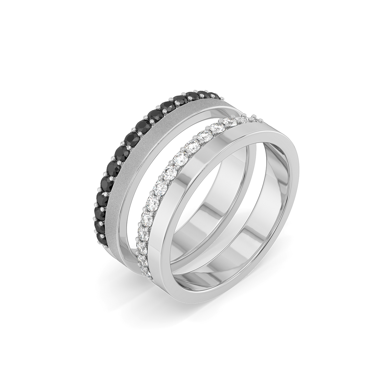 Eclipse Stackable Band - Lab Diamond Men's Ring