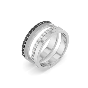 Eclipse Stackable Band - Lab Diamond Men's Ring