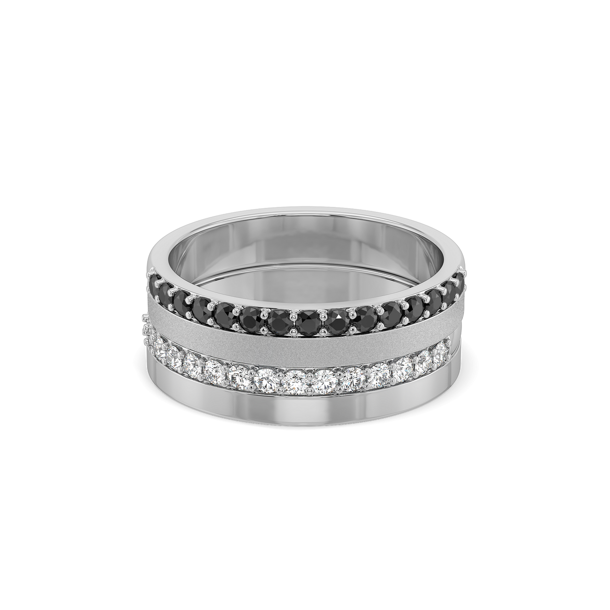 Eclipse Stackable Band - Lab Diamond Men's Ring