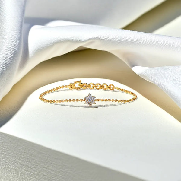 Floral Essence 925 sterling silver - Lab Grown Diamond Bracelet - Lukson