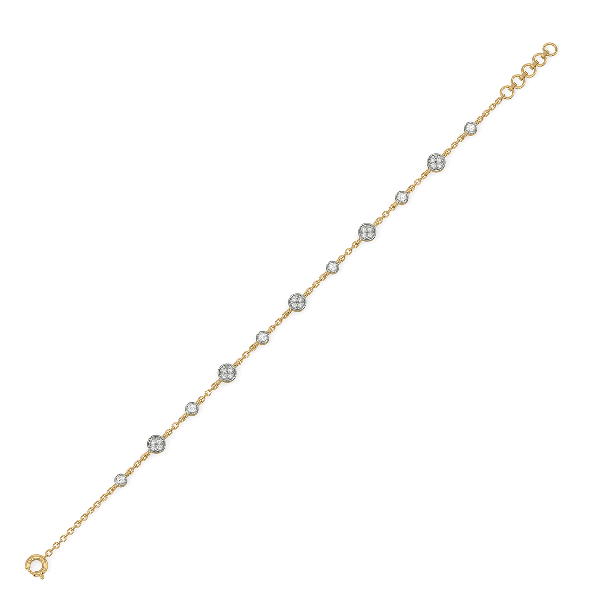 Multi Spheres 18kt Gold Vermeil - Lab Grown Diamond Radiance Bracelet - Lukson 