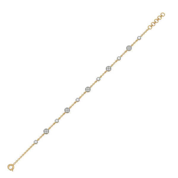 Multi Spheres 18kt Gold Vermeil - Lab Grown Diamond Radiance Bracelet - Lukson 