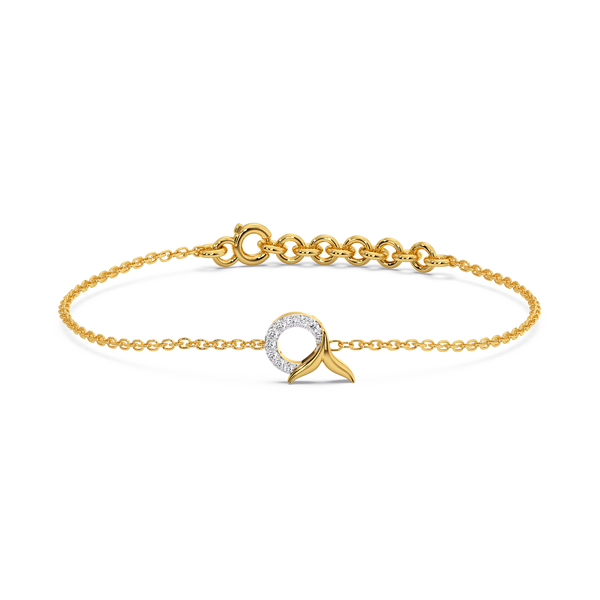 Serene Tail - Lab Grown Diamond Bracelet Online - Lukson 
