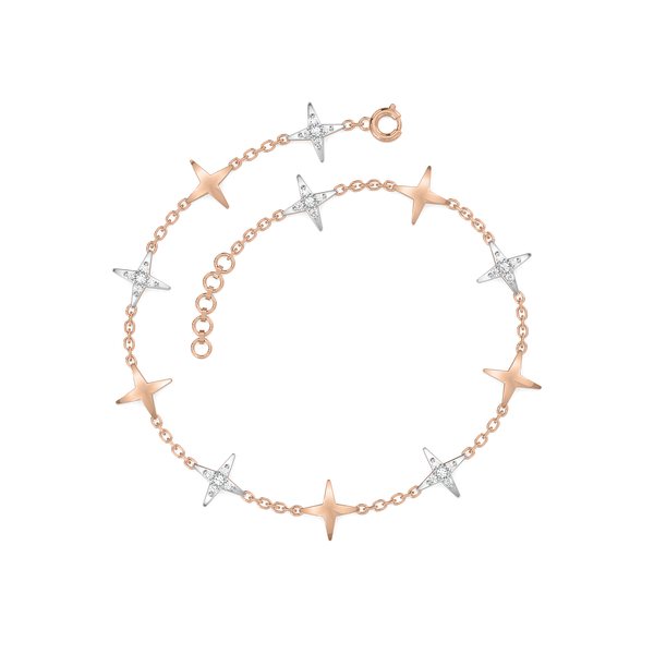Starlight - Lab Grown Diamond Station Bracelet Online - Lukson 