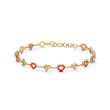Red Heart - Lab Grown Diamond Station Bracelet - Lukson 