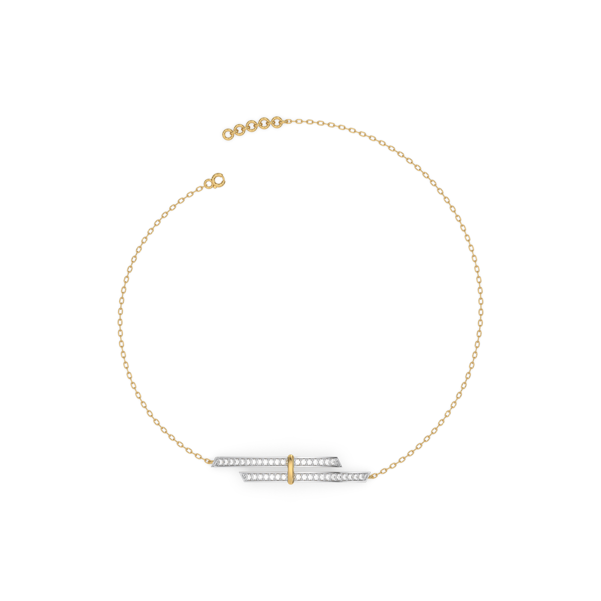 Edge of Elegance - Lab Diamond Bracelet